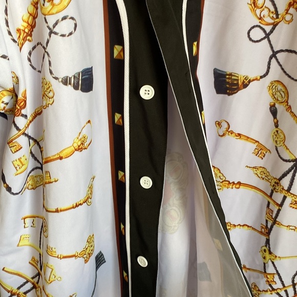 BOLD Gold chain & Gems  baseball jersey by Pizoff - - Picture 4 of 8